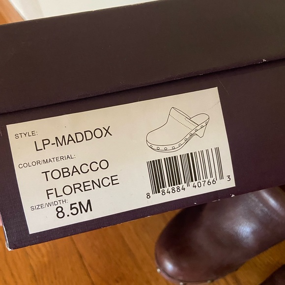 Lucky Brand Cognac Leather Maddox Mule Clog Wmn’s Sz 8.5 - Picture 7 of 10